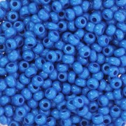 Cuentas de Rocalla Preciosa 8/0, 3 mm - Terra Intensive - Azul, 20 g