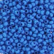 Cuentas de Rocalla Preciosa 8/0, 3 mm - Terra Intensive - Azul, 20 g