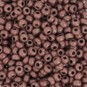 Cuentas de Rocalla Preciosa 8/0, 3 mm - Terra Intensive - Marrón oscuro, 20 g