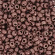 Cuentas de Rocalla Preciosa 8/0, 3 mm - Terra Intensive - Marrón oscuro, 20 g
