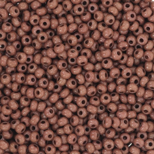 Cuentas de Rocalla Preciosa 11/0 de 2 mm - Terra Intensive - Marrón oscuro x 20 g
