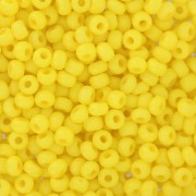 Cuentas de Rocalla Preciosa 8/0 3 mm - Terra Intensive - Amarillo mate x 20 g