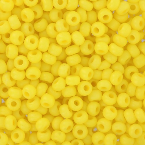 Cuentas de Rocalla Preciosa 8/0 3 mm - Terra Intensive - Amarillo mate x 20 g