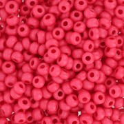 Cuentas de Rocalla Preciosa 8/0 de 3 mm - Terra Intensive - Rojo mate x20 g