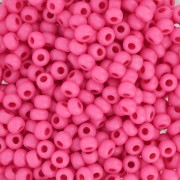 Cuentas de Rocalla Preciosa 8/0, 3 mm - Terra Intensive - Rosa mate, 20 g