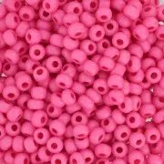 Cuentas de Rocalla Preciosa 8/0, 3 mm - Terra Intensive - Rosa mate, 20 g