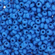Cuentas de Rocalla Preciosa 8/0 3 mm - Terra Intensive - Azul mate x20 g