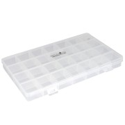 Caja para guardar cuentas y material 22,5x13 cm con 28 compartimentos x1|raw }}