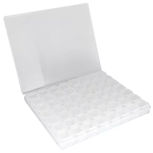 Caja para guardar cuentas y suministros 21x17,5 cm con 56 cajas x1