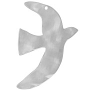 Colgantes pájaro martillado 36x25 mm exclusividad Perles&amp;Co - acero inoxidable 304L x2|raw }}