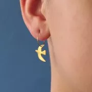 Dije de pájaro 15x10 mm exclusividad Perles&Co - acero inoxidable 304L x1