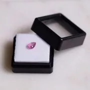 Zafiro Padparadscha talla pera - 6.9x4.9 mm - 0.80 cts