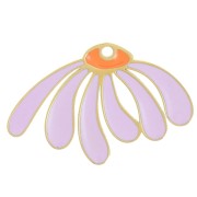 Colgante margarita 13,5x20,5 mm resina epoxi - Acero inoxidable 304L Dorado - Parma x1|raw }}