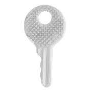 Dije redondo con textura 15x8 mm - Acero inoxidable 304L x1