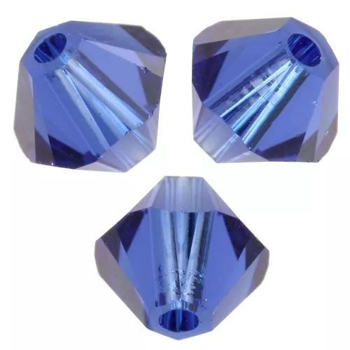 PureCrystal 5328 Peonzas de cristal de 4 mm - Zafiro oscuro reinventado x50