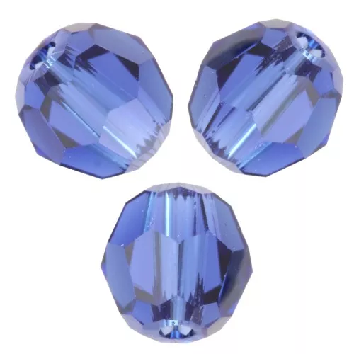 Cuentas redondas PureCrystal 5000 4 mm - Zafiro oscuro reinventado x20