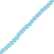 Redondas planas facetadas 3.5x3 mm Aquamarine x35cm|raw }}