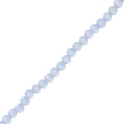 Redondas planas facetadas 3.5x2.8 mm Azul Opal x35cm|raw }}