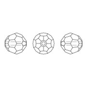 Cuenta redonda PureCrystal 5000 de 8 mm - Reinvented Dark Sapphire x1