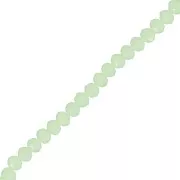 Perles rondelles facettées - rondes aplaties 3.5x3 mm - Vert Opal x38cm