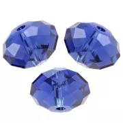 Cuenta redonda aplanada PureCrystal 5040 de 8 mm - Reinvented Dark Sapphire x1