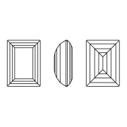 Cabujón PureCrystal 4527 14x10 mm - Reinvented Dark Sapphire x1