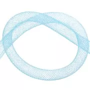 Malla tubular 6.5 mm Aquamarine x 3 m