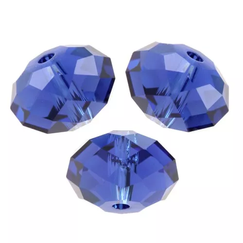 PureCrystal 5040 6 mm Redondo Plano - Zafiro Oscuro Reinventado x1