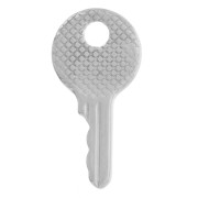 Colgante llave redondo texturado 25x12,5 mm - Acero inoxidable 304L x1|raw }}