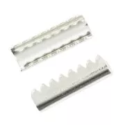 Terminales para apretar sin anillo 12 mm plateado x10