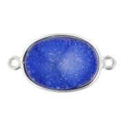 Separador Druzy 2 anillas 21 mm Plata 925/Tanzanite x1|raw }}
