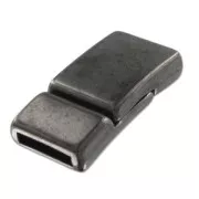 Cierre magnético 28x14 mm para cordón plano 10 mm black nickel x1