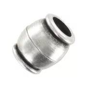 Cierre magnético 11x10 mm para cordón 5 mm Chapado Plateado envejecido x1