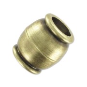 Cierre magnético 11x10 mm para cordón 5 mm bronce x1