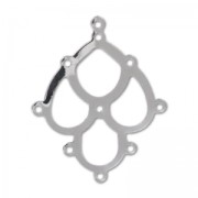 Separadores candelabros para decorar 31 mm rodiado x2