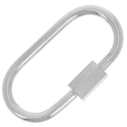 Fermoir ovale à visser 27x14 mm - Acier inoxydable 304 x1