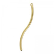 Colgante tubo twisté 51 mm Dorado con oro fino x1|raw }}