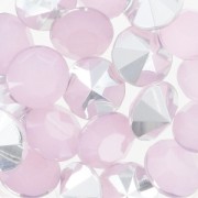 Cabujón redondo 8 mm Rosa Opal x20|raw }}