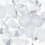 Cabujón redondo 8 mm White Opal x20|raw }}