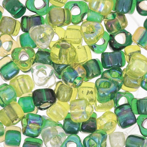Mezcla Triángulos Miyuki 5/0 TR5-MIX-06 - Ever Green x8g