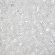 Miyuki 8/0 Triángulo TR8-1104 - White Lined Crystal x8g
