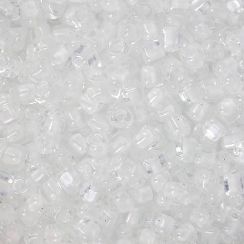 Miyuki 8/0 Triángulo TR8-1104 - White Lined Crystal x8g