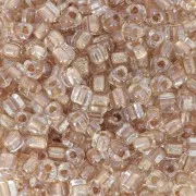 Miyuki 8/0 Triángulo TR8-1522 - Sparkling Honey Beige Lined Crystal x8g