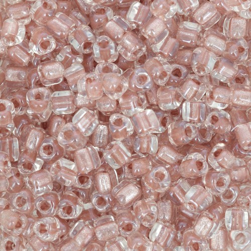 Miyuki 8/0 Triángulo TR8-1525 - Sparkling Blush Lined Crystal x8g