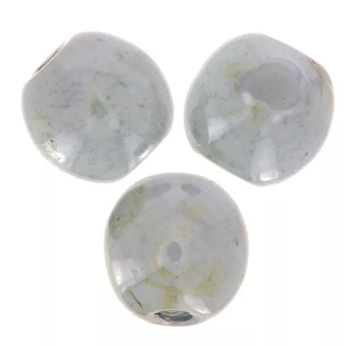 Cuentas redondas 4 mm Cardenillo marmolizado x50
