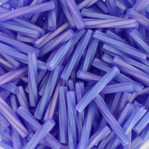 Miyuki Twist Bugles 12 mm TW2012-0151FR - Cobalto Transparente Mate AB x10g
