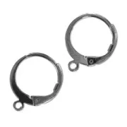 Ganchos cerrados 12 mm black nickel x2