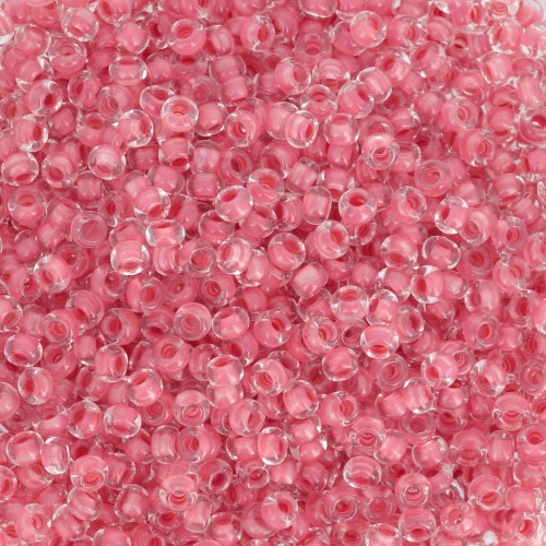 Cuentas de Rocalla Preciosa 11/0 de 2 mm - Terra Red Lined x 20 g