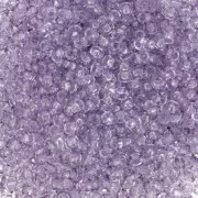 Cuentas de Rocalla Preciosa 11/0 de 2 mm - Solgel - Violeta oscuro 2, cristal teñido, 20 g