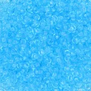 Cuentas de Rocalla Preciosa 11/0 de 2 mm - Solgel - Azul 2, cristal teñido, 20 g